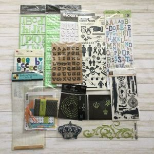 American Crafters Heidi Swapp Elsie Making Memories LOT OF 13 PACKS BOY